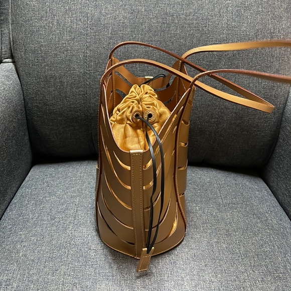 Francesco Biasia Cage Leather Tote - Picture 5 of 14